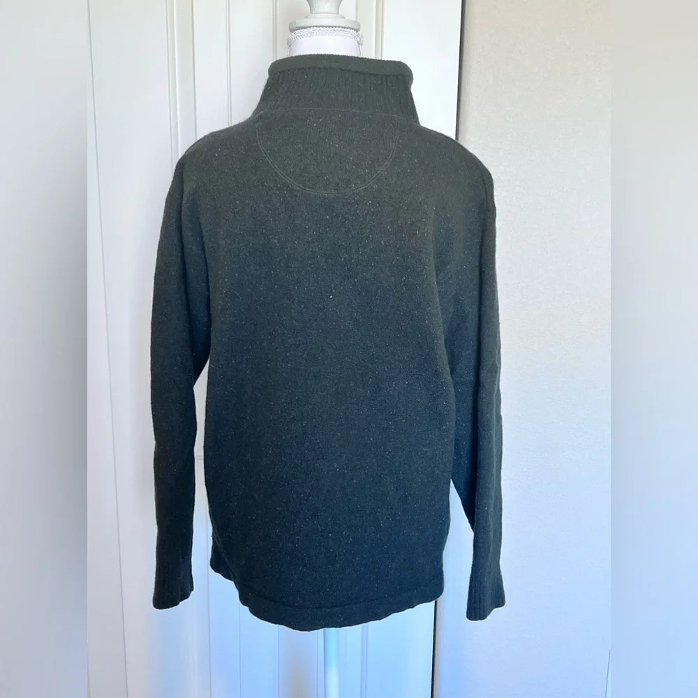 Woolrich Vintage Quarter Zip-Up Sweater Lamb & Merino Wool Blend Unisex